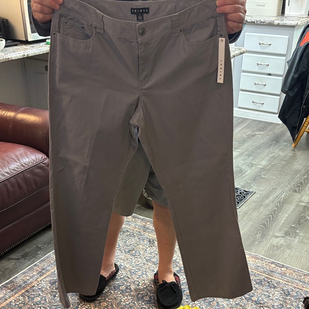 Tribal Light Gray Pants
